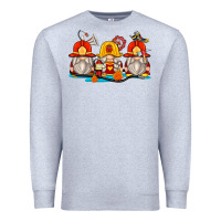 Heather Grey firefighter gnomes Premium Sweatshirt - Zillion Design Studio