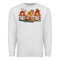 Oatmeal Heather firefighter gnomes Premium Sweatshirt - Zillion Design Studio