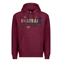 Burgundy unafraid Premium Hoodie - JahusDesignShop