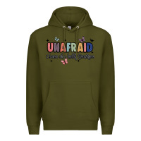 Army Green unafraid Premium Hoodie - JahusDesignShop