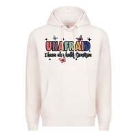 Pale Pink unafraid Premium Hoodie - JahusDesignShop