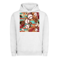 Pigment Lunar Rock baseball leopard cowhide turquoise seamless pattern Urban Hoodie - JahusDesignShop