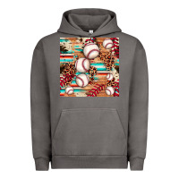 Pigment Tornado baseball leopard cowhide turquoise seamless pattern Urban Hoodie - JahusDesignShop