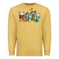 Antique Gold german shepherd dog coffee cups Premium Sweatshirt - texasbilliewilder