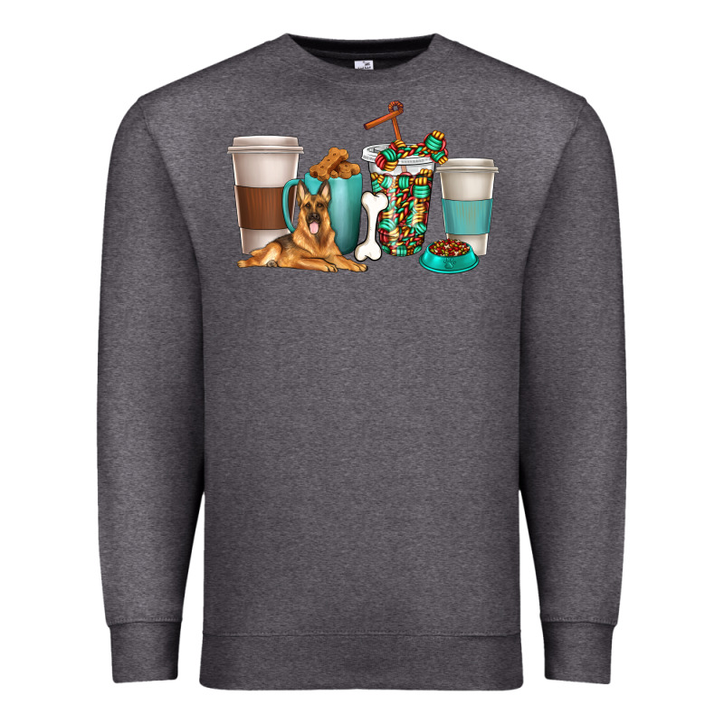 German Shepherd Dog Coffee Cups Premium Sweatshirt by texasbilliewilder | Teevron