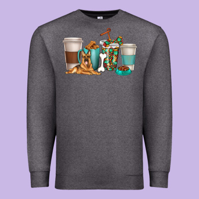 Premium Sweatshirt german shepherd dog coffee cups
