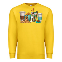 Lemon german shepherd dog coffee cups Premium Sweatshirt - texasbilliewilder