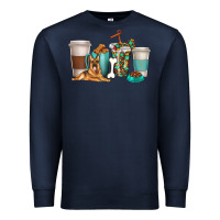 Navy german shepherd dog coffee cups Premium Sweatshirt - texasbilliewilder