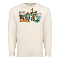 Sandshell german shepherd dog coffee cups Premium Sweatshirt - texasbilliewilder