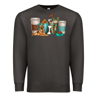Smoke german shepherd dog coffee cups Premium Sweatshirt - texasbilliewilder