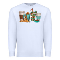 White german shepherd dog coffee cups Premium Sweatshirt - texasbilliewilder