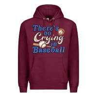 Burgundy theres no crying in baseball Premium Hoodie - JahusDesignShop