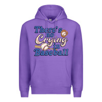 Purple theres no crying in baseball Premium Hoodie - JahusDesignShop