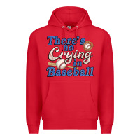 Red theres no crying in baseball Premium Hoodie - JahusDesignShop
