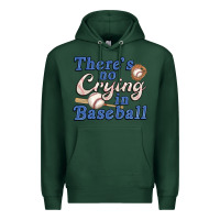 Sports Green theres no crying in baseball Premium Hoodie - JahusDesignShop