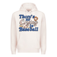 Pale Pink theres no crying in baseball Premium Hoodie - JahusDesignShop