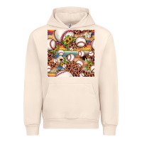 Sandshell baseball leopard cowhide sunflower seamless pattern Urban Hoodie - JahusDesignShop