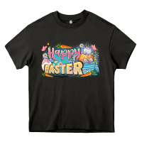 Asphalt Happy Easter Heavy Core Tee - LillyAllenDesigns