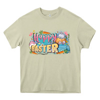 Mossy Happy Easter Heavy Core Tee - LillyAllenDesigns
