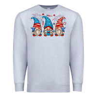 Heather Grey fourth of july gnomes Premium Sweatshirt - Zillion Design Studio