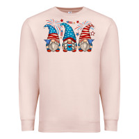 Pale Pink fourth of july gnomes Premium Sweatshirt - Zillion Design Studio