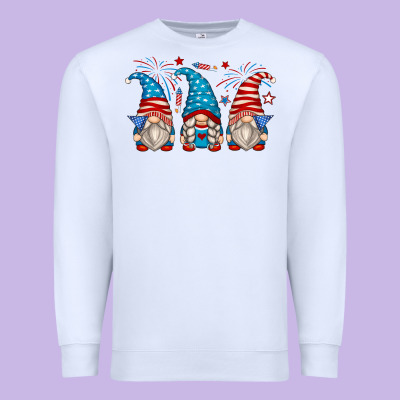 Fourth Of July Gnomes Premium Sweatshirt Designed By Zillion Design Studio