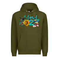Army Green western sunflower class of 2023 Premium Hoodie - AdoDesignShop