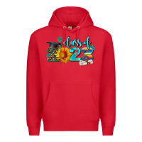 Red western sunflower class of 2023 Premium Hoodie - AdoDesignShop
