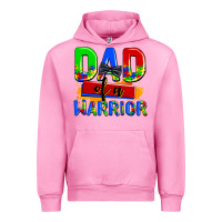 Fuchsia Pink dad of a warrior Urban Hoodie - AdoDesignShop