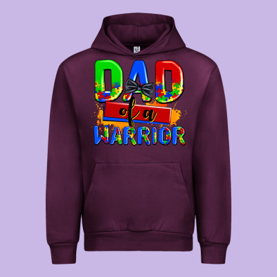 Dad Of A Warrior Urban Hoodie Designed By Adodesignshop