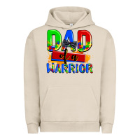 Pigment French Oak dad of a warrior Urban Hoodie - AdoDesignShop