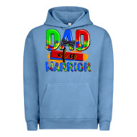 Pigment Pebble Blue dad of a warrior Urban Hoodie - AdoDesignShop