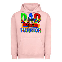 Pigment Salmon dad of a warrior Urban Hoodie - AdoDesignShop