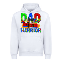 White dad of a warrior Urban Hoodie - AdoDesignShop