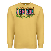 Antique Gold be still and know that i am god Premium Sweatshirt - texasbilliewilder
