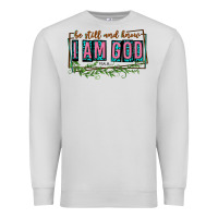 Dove Grey be still and know that i am god Premium Sweatshirt - texasbilliewilder