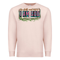 Pale Pink be still and know that i am god Premium Sweatshirt - texasbilliewilder