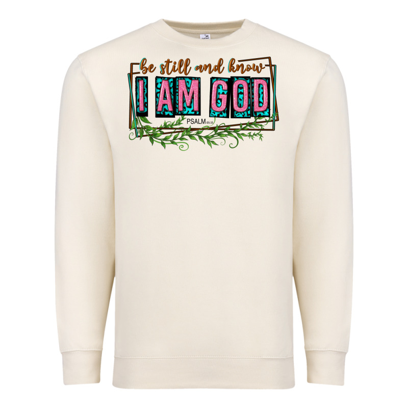 Be Still And Know That I Am God Premium Sweatshirt by texasbilliewilder | Teevron