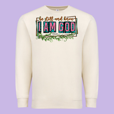 Premium Sweatshirt be still and know that i am god