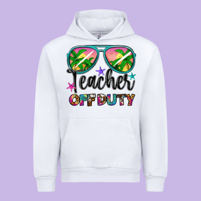 Teacher Off Duty Urban Hoodie Designed By Artiststas