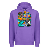Purple senıor 2023 Premium Hoodie - AdoDesignShop
