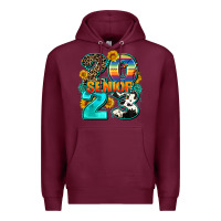 Burgundy senıor 2023 Premium Hoodie - AdoDesignShop