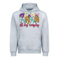 Heather Grey mama all day everyday Urban Hoodie - Artiststas