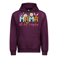 Mauve Wine mama all day everyday Urban Hoodie - Artiststas