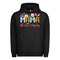Pigment Black mama all day everyday Urban Hoodie - Artiststas