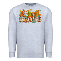 Heather Grey fall gnomes Premium Sweatshirt - Zillion Design Studio