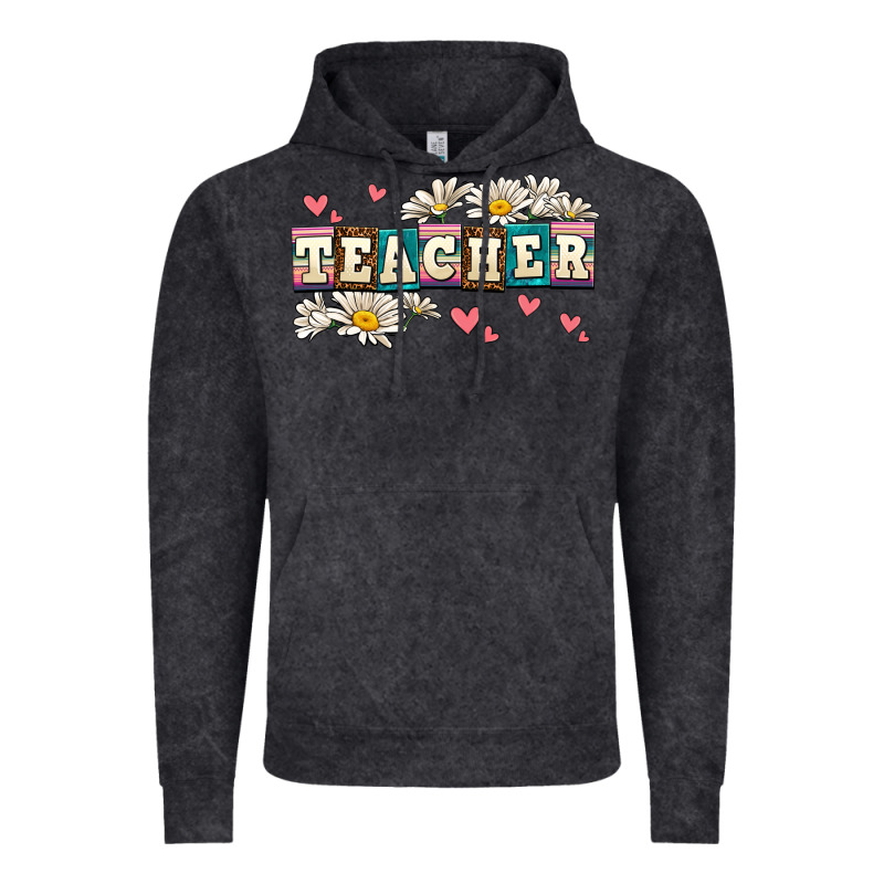 Daisy Teacher Vintage Hoodie by AdoDesignShop | Teevron