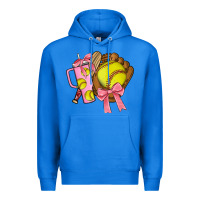 True Royal softball coquette bow Premium Hoodie - JahusDesignShop