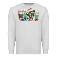 Dove Grey beagle dog coffee cups Premium Sweatshirt - texasbilliewilder