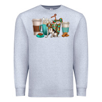Heather Grey beagle dog coffee cups Premium Sweatshirt - texasbilliewilder